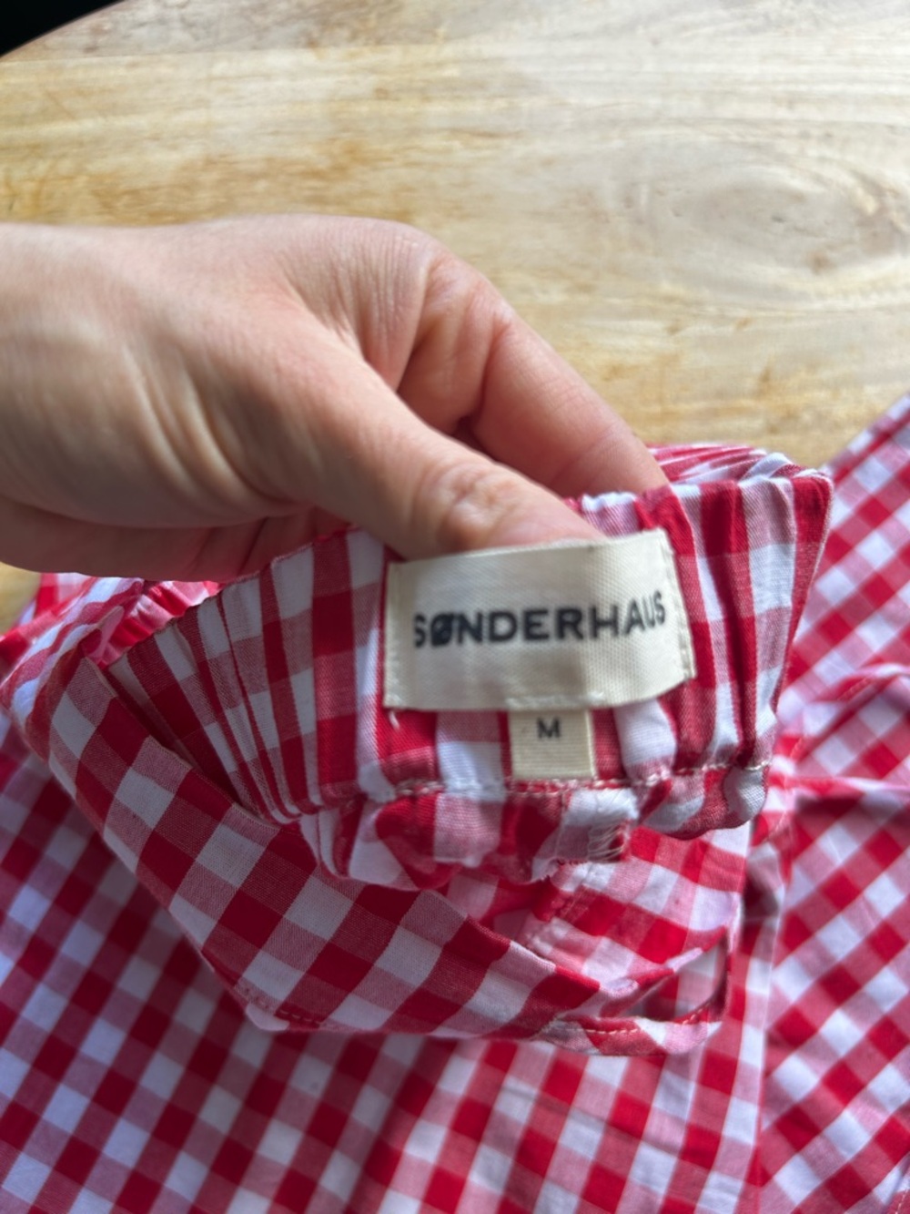 SØNDERHAUS Red & White Gingham Top - Picture 4 of 4